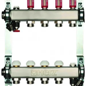 Distrib. inox incalz. in pard.cu debitm.DN25- 2 cai 1546302 HERZ